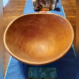 Vintage Large Teak Wooden Salad Serving Bowl Winsome 🥗 Teak Wood